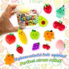 JA-RU Mini Fruits Mochi Squishy Toy (1 Bucket, 15 Squishies) Mini Stress Relief Toy. Squishy Fidget Toys. Party Favor for Birthday Gifts & Goodie Bag Stocking Stuffers. 3354-1