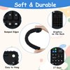 Aolso Silicone Baby Teething Toys, Cell Phone Teether Toys with Pacifier Clip, Baby Teething Toys for 0-12 Months, Baby Phone Chew Toys BPA Free/Freezable/Dishwasher and Refrigerator Safe(Black)