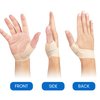 Velpeau Thumb Wrist Compression Sleeve for Arthritis Pain (2 Pcs) -Elastic Liner for Plastic Splint, Right & Left Hand(Beige, Short Version, Medium)