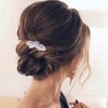 Erimberate Bohemian Sparkly Rhinestone Hair Clip Barrette Floral Hair Barrette Crystal Wedding Hair Clip Gold Cz Paved Hair Barrette Vintage Headclips Bride Barrette Headwear Bridal Hair Accessories