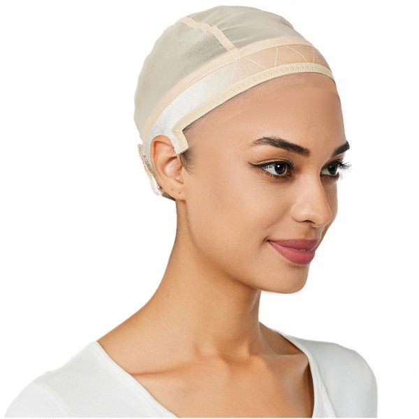 lucicass Wig Cap Wig Grip Cap for Keeping Wigs in Place Non Slip Wig Cap with Velvet Wig Grip Band Make Your Wig Be Glueless Wig Caps for Women(Nude)