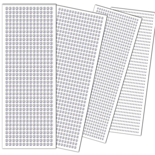 3090 Pcs Face Jewels Stick On Self-Adhesive Face Rhinestones Stickers Body Glitter Gems Eye Gems Glitter Tattoos Festival Accessories For Women Party Nail Art Decorations 4 Sizes(AB Rhinestones)