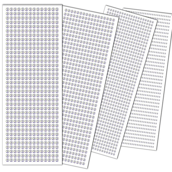 3090 Pcs Face Jewels Stick On Self-Adhesive Face Rhinestones Stickers Body Glitter Gems Eye Gems Glitter Tattoos Festival Accessories For Women Party Nail Art Decorations 4 Sizes(AB Rhinestones)