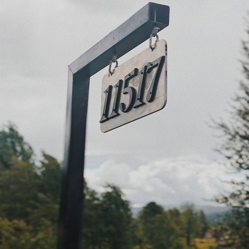 3 Inch House Letter, Address Letter for House, Metal Letters for Outdoor Signs, Cast Iron Metal Letter, Vintage Solid Metal Mailbox Number, Black Home Letter L (Matching Screws Included)