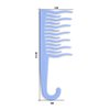 XO Curls Shower Plastic Detangling Hair Comb for Women - Blue | Plastic | Comb with Hook | Easy Hanging in Shower | Gentle on Scalp | Comb for Curly & Wavy Hair | For Women & Girls | 1 Pcs
