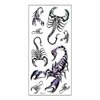 3D Scorpions Temporary Tattoo Sticker, Body Art Tattoo Stickers Waterproof Fake Stick on body for Men Woman (Scorpion)