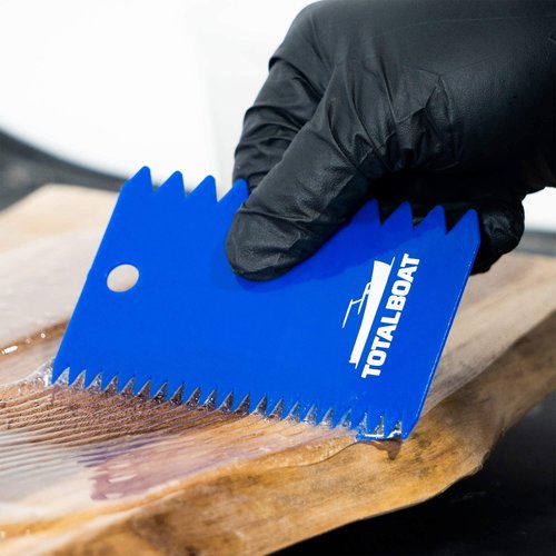 TotalBoat Flexible Resin Spreaders Set - Reusable Scrapers for Epoxy, Fillers, Putty, Caulk, Spackling Paste, Polyester Resin and Adhesives