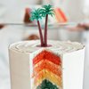 Mini Fairy Garden Accessories 10 Pieces Beach Miniature Dollhouse Decoration Umbrella Palm Tree Chair for DIY Swimming Pool Summer Beach Birthday Party Supplies