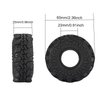DJCRAWLER Super Soft Sticky 1.0 Wheel Tires Mud Tires 60 * 25mm for 1/18 1/24 RC Crawler Axial SCX24 FMS FCX24 Enduro24 Bronco Defender K10 RC Car Upgrade Wheel Parts