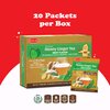 Pocas Honey Ginger Tea - Instant Tea Powder Packets with Mint & Ginger Honey Crystals Tea, Non-GMO/Gluten Free/Caffeine Free Tea, 20 Count (Pack of 2)