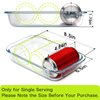 1 Liter Mini (5.5in x 8in) Glass Baking Dish for Oven, Single Serving Glass Pan for Cooking Small Glass Casserole Dish Rectangular Baking Pan Glass Oven Bakeware