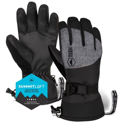 Tough Outdoors Men's Winter Gloves - Ski Gloves - Adult Snow Gloves for Men & Women - Snowboarding Gloves & Skiing Gloves - Waterproof Gloves & Insulated Gloves - Winter Snowboard Gloves Men & Women