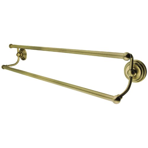 Kingston Brass BA2713AB Milano 24" Dual Towel-Bar, Antique Brass