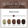 The Bean Organic Coffee Company Island Blend, Medium Roast, Whole Bean Coffee, 16-Ounce Bag