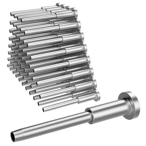 BLIKA 50 Pack Invisible Cable Railing kit, T316 Stainless Steel 1/8" Invisible Receiver and Swage Stud End for Cable Railing, Swage Tensioner 1/8" for Wood/Metal Post, Cable Railing Hardware