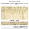 YILITE Human Hair Extensions Wire Hair,20 Inch 110g #60 Platinum Blonde Wire Hair Extensions Human Hair,Remy Human Hair Extensions with Invisible Fishing Line (20inch #60 110g)