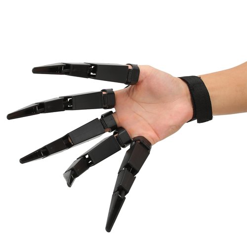 Halloween Articulated Fingers, Wearable Horrific Finger Extension Party Supplies Cosplay Props (Flexible, Easy To Put On and Unload) Fits All Finger Sizes(Right Hand)