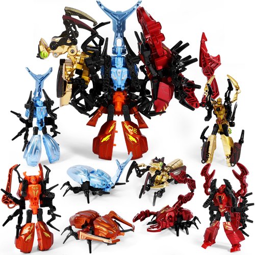 PatFine 11 Shapes Transforming Robot Toys for Kids 6+, 4 Packs STEM Transformed Action Figure, 4-in-1 Robot Alloy Model Toys, Birthday for Boys Girls Age 6 7 8 9 10+ Year Old
