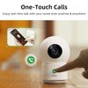 AOSU 2K Security Camera Indoor, Baby Monitor Pet Camera 360-Degree for Home Security,Camera with 5/2.4 GHz Wi-Fi Router, One-Touch Call, Smart Motion Tracking, IR Night Vision, Compatible with Alexa
