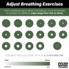 Bas Rutten O2 Inspiratory Muscle Training Device for Improving Diaphragmatic Breathing | Portable Lung Muscle and Respiratory Power Training Device | High Altitude Breathing Trainer | Green