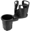 [Pack of 2] 2 in 1 Car Cup Holder Extender Adapter 360 Rotating Dual Cup Mount Organizer Holder for Most 20 oz Up to 5.9" Coffee Drinking Bottles Key Glass Stora