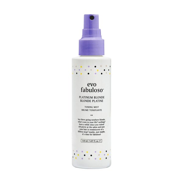 evo Fabuloso Platinum Blonde Toning Mist - Platinum Hair Toner - Enhances Vibrancy, Neutralizes Yellow Tones - 140ml / 4.7 fl.oz