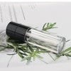 COSIDEA 20pcs Round 4ml 0.13oz Black Empty lip gloss tubes with wand Lipgloss tube containers for lip oil packing
