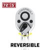 Powerbuilt Stubby Ratchet Set, 2 Piece, 1/4 Inch and 3/4 Inch Ratchets, Reversible 72 Tooth, Tight Spaces, Quick Release - 640927
