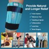 Comfcube Ice Pack for Knee After Surgery, 2 Hours Long Lasting Cold Therapy Flexible Cold Pack Wrap for Knee Injuries, Pain Relief, Swelling, Knee Replacement Surgery, ACL