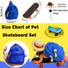 TTMIMIK 3 Pack Bearded Dragons Accessories Toy Lizard Backpack Adjustable Hat and Mini Skateboard Fit for Lizard Bearded Dragons Hamster Parrot Little Turtle Reptiles Small Animals