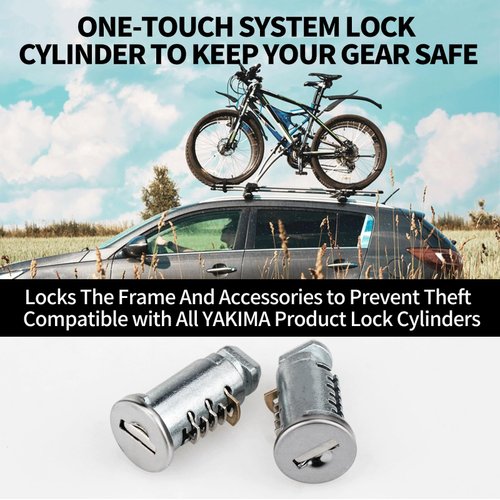 Lock for Yakima, 2 Pack Lock Cores SKS Car Roof Rack System Components Replacement for Yakima