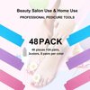 48PCS Toe Separator Pedicure Sponge Toe Separators Bulk, Disposable Toe Separator Foam for Nail Polish Nail Salon Party Nail Art Painting Toenails, 24 Pairs