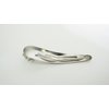 Generic 2 silver metal crystal snap hair clip barrettes