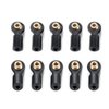 MORLORDY 10Pcs RC Plastic Tied Rod Ends Link Ball Joint Head Kit for 1/24 RC Crawler Car SCX24 Upgrades Accessories, A