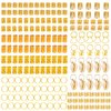 JALANCY 202 Pcs Hair Jewelry for Women Braids, Locs Jewelry Dreadlocks Beads Hair Braid Rings Hair Cuffs Shells Heart Butterfly Hair Pendants Hair Clips for Dreadlock Accessories (Gold)