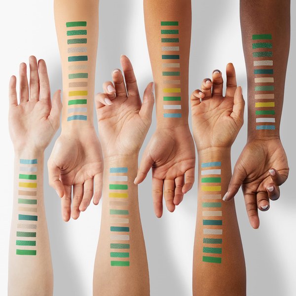 DE'LANCI Green Eyeshadow Palette, Highly Pigmented Eyeshadow Makeup Pallete Matte Shimmer Glitter Eye Shade, Long Wear Vegan Cruelty Free Green Eye Shadow Pallet