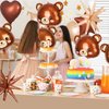 Bear Balloon, 14 PCS Teddy Bear Foil Balloons, 22 Inch Baby Shower Decorations Foil Animal Balloons, Jungle Animals Zoo Bear Theme Birthday Party Decoration Supplies