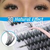 3D Effect Qeelasee 40d Lash Clusters Eyelash Extensions Wispy DIY Individual Eye Lashes Natural Volume 240pcs Mix9-16mm (3D effect, 40D-MIX9-16)