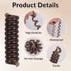 6Pcs Spiral Hair Ties for Women, Telephone Wire Hair Ties Hair Accessories Scrunchies Ponytail Braids Fixed Phone Cord for Women Girls Long Hair Accessories