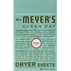 Mrs. Meyer's Clean Day Dryer Sheets - Basil - 80 ct - 2 pk