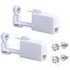 2 Pack Self Ear Piercing Gun Earring Disposable Piercing Kit No Pain Easy Use Ear Piercing Gun Kit Tool with Stud (White)