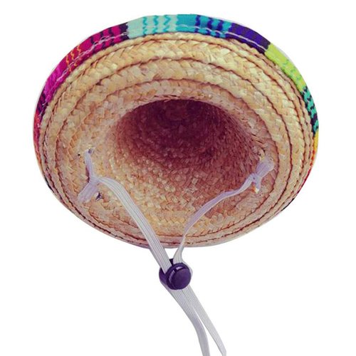 CIEOVO Dog Sombrero Hat, Mini Straw Sombrero Hats Mexican Hats Sombrero Party Hats for Small Pets/Puppy/Cat