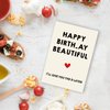 Qamza Naughty Adult Birthday Card for Wife Girlfriend Fiancee Couple Women, Funny Wife Girlfriend Fiancee Birthday Card Gift for Her