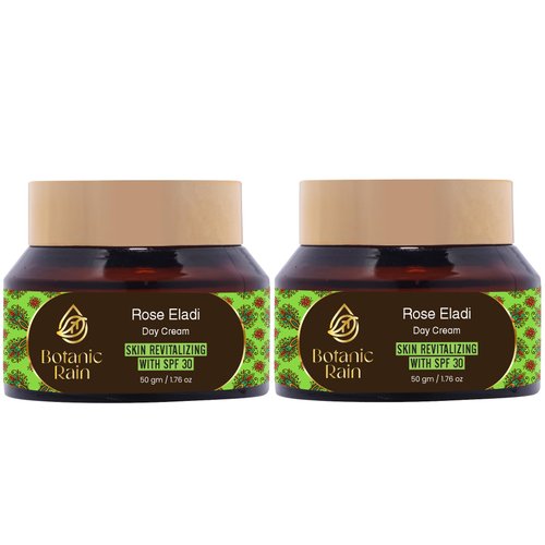 Botanic Rain Natural Face Moisturizer With SPF 30 With Rose And Eladi, Organic Sunscreen For Face, Ayurveda Products For Every Skin Type - Vegan, Cruelty Free (2)
