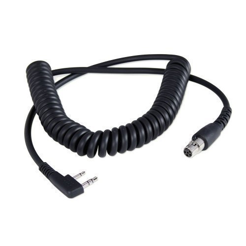 Rugged Radios CC-Ken 2-Pin to 5-Pin Coil Cord Adaptor Cable for Racing Radios Electronics Communications Kenwood & Baofeng – Connects to Headset and Two Way Handheld Radio Black