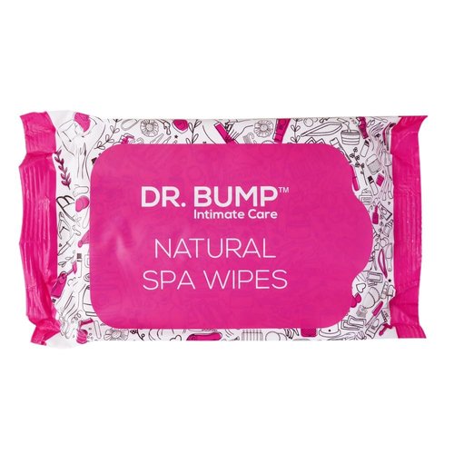Dr. Bump Intimate Care Natural Spa Wipes with Tea Tree and Manuka Honey 10 pcs - Pack of 6
