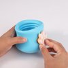 Silicone Plug and Stand for Dog Treat Toy, 2pcs Paw Stoppers and 2pcs Round Stands for Dog Toy Silicone Dog Toy Holder Stopper Claw Plug Stopper Accessories for Dog Toys