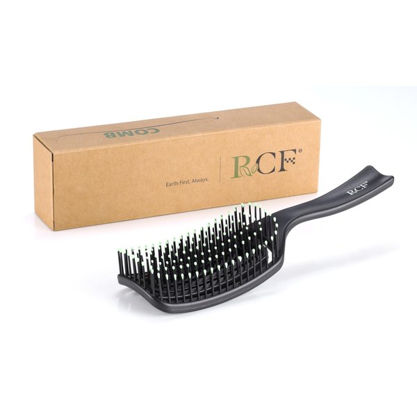 RCF 3D Elastic Massage Anti-Frizz Paddle Hair Brush,