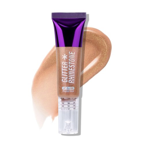 SWETIYOU Shimmer Lip Gloss, Bling Lip Gloss, Long Wear High Shine Glitter Lip Gloss, Non Sticky Diamond Glitter Lip Gloss, Long Lasting Shine & Fuller-Looking Lip Makeup(04)