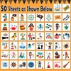 Partywind Pirate Party Supplies for Kids, Individually Wrapped Sheets Temporary Tattoos for Pirate Birthday Party Favors Decorations, Pirate Games Goodie Bag Stuffers Toys (50 Styles)